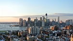 New York city, lower east side NYC Lower East Side and harbor